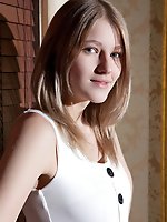 Mila slowly strips her sexy white dress that accentuates her shapely hips and her long, sexy legs and shamelessly baring her delightfully erotic body,