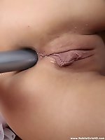 Dirty teen in waitress gear fucks her asshole with dildo Dirty teen in waitress gear fucks her asshole with dildo