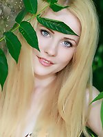 Seductive look from fay love's brilliant blue eyes, her evocative yet refined poses, and a gorgeous body with lusciously fleshy features stands o