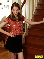 Posing on the stairs