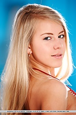 Naughty, sultry blonde brandishing her new accessory and her hot fleshy goods. Naughty, sultry blonde brandishing her new accessory and her hot fleshy goods.