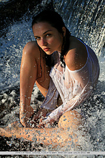 An erotic sight of the alluring jenya d, wet and sexy as the water gush all over her gorgeous, luscious body.