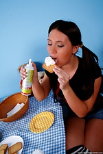 Sweet brunette ass fucked