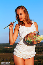 Horny beauty outdoor Horny beauty outdoor