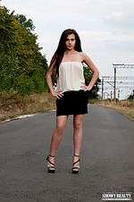 Crazy babe flashing Crazy babe flashing