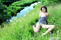 Firm breasts in nature Firm breasts in nature