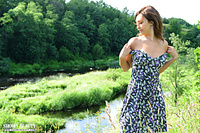 Firm breasts in nature Firm breasts in nature