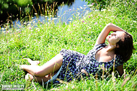 Firm breasts in nature Firm breasts in nature