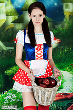 Babe in sexy stockings