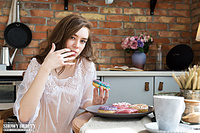 Cute brunette stripping Cute brunette stripping