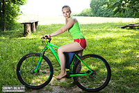 Sexy biker goes naked Sexy biker goes naked