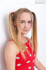 Pigtail girl stripping Pigtail girl stripping