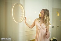 Cute babe on the couch Cute babe on the couch