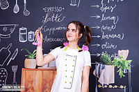 Cute girl on the floor