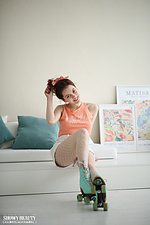 Naughty girl undressing Naughty girl undressing