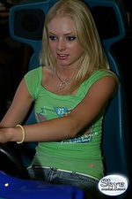 Skye model golden hair titty