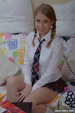 Smart cutie fucked roughly