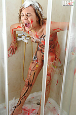 Girl with paints Girl with paints