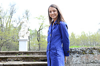 Flawless babe outdoors